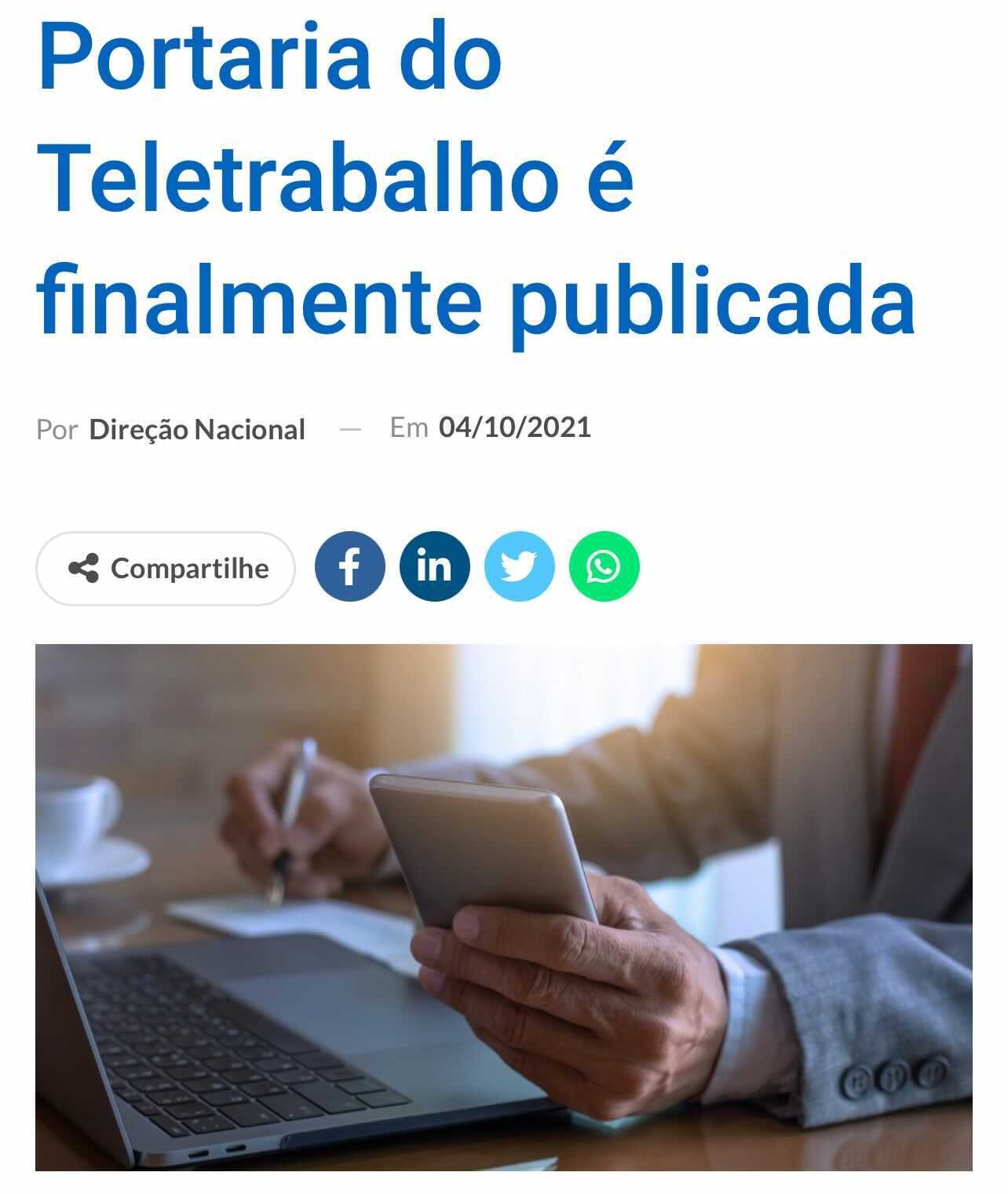 Portaria de Teletrabalho na Receita Federal é publicada